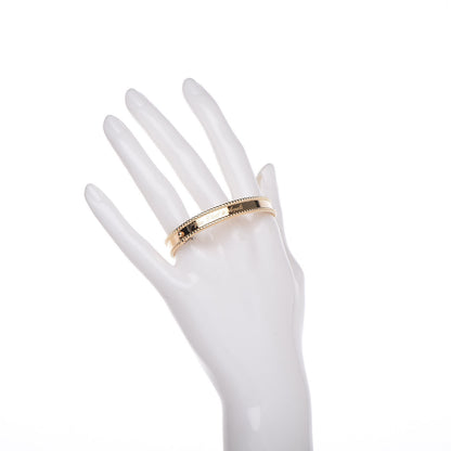 Van Cleef & Arpels 18K Yellow Gold Perlee Signature Bangle Bracelet S 2 of 8