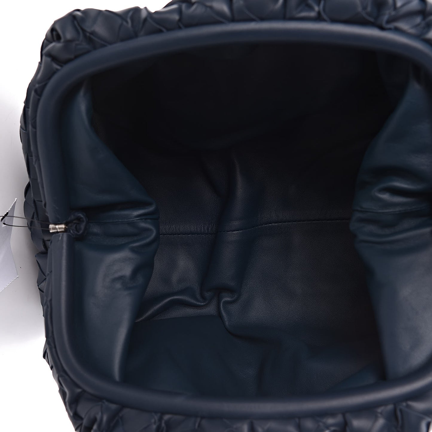 Nappa Maxi Intrecciato The Pouch Oversized Clutch Deep Blue