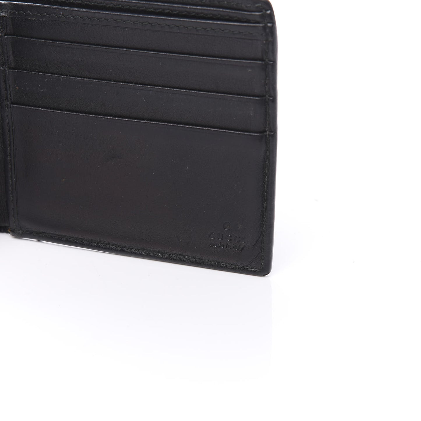 Guccissima Avel Bi-Fold Wallet Chocolate