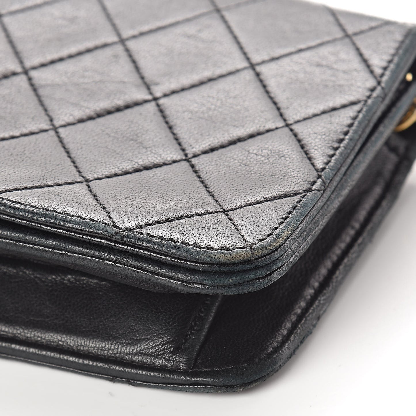 Lambskin Quilted Mini Flap Black