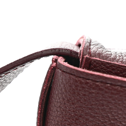 Bottega Veneta Grained Calfskin Maxi Intrecciato Cassette Crossbody Bag Bordeaux 12 of 13
