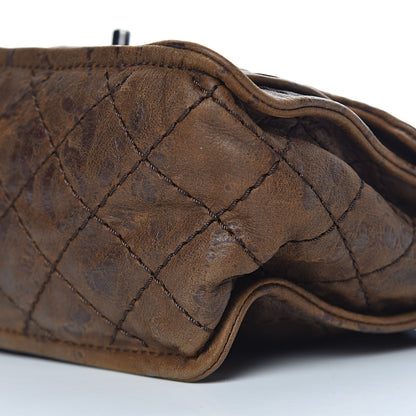 Chanel Aged Crumpled Calfskin Small Vintage Flap Brown 6 of 11