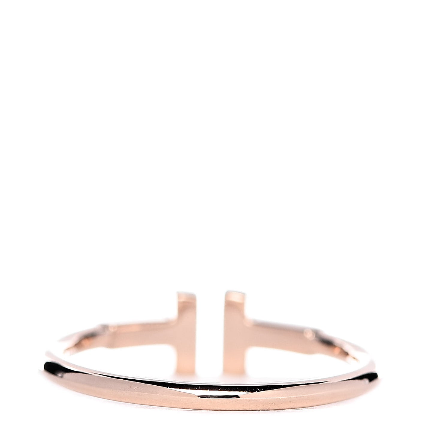 18K Rose Gold T Wire Ring 57 8