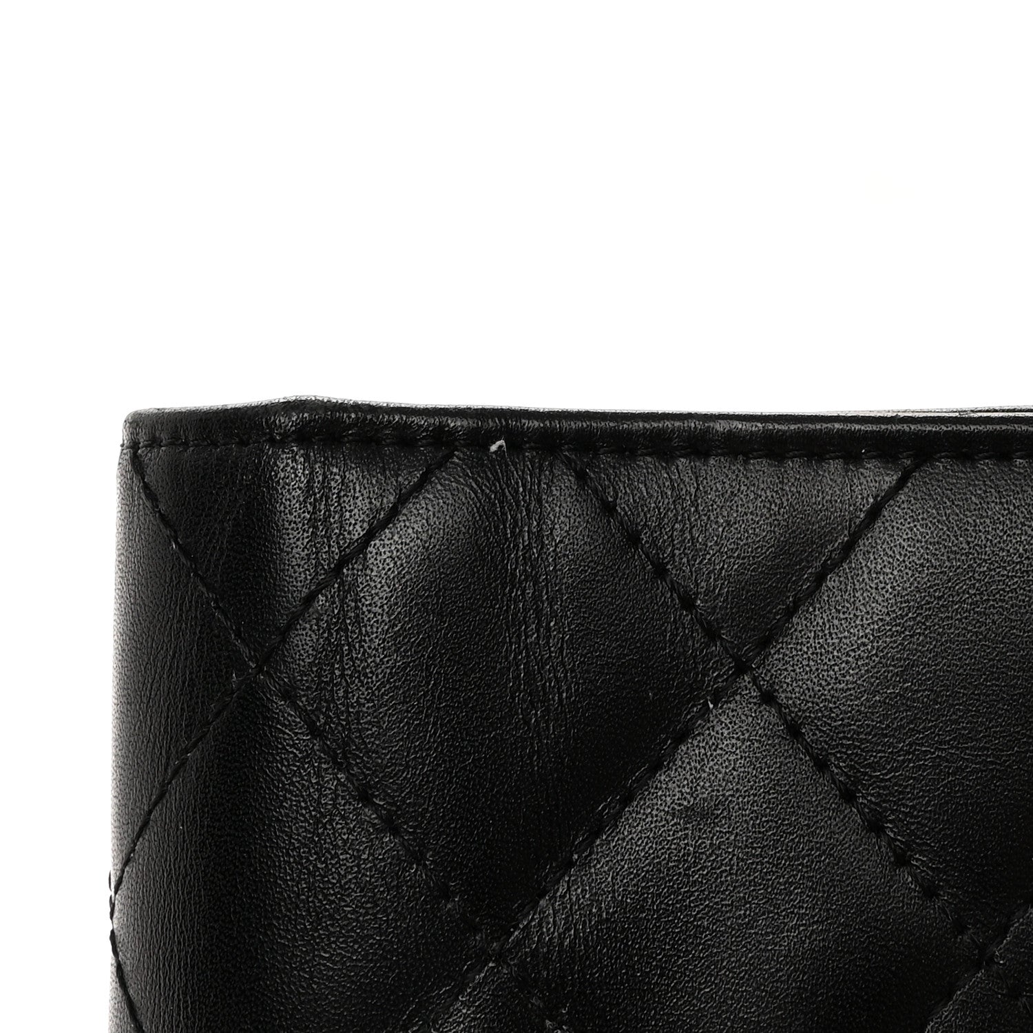 Chanel Calfskin Quilted Cambon Yen Wallet Black 12 of 13