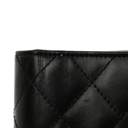 Chanel Calfskin Quilted Cambon Yen Wallet Black 12 of 13