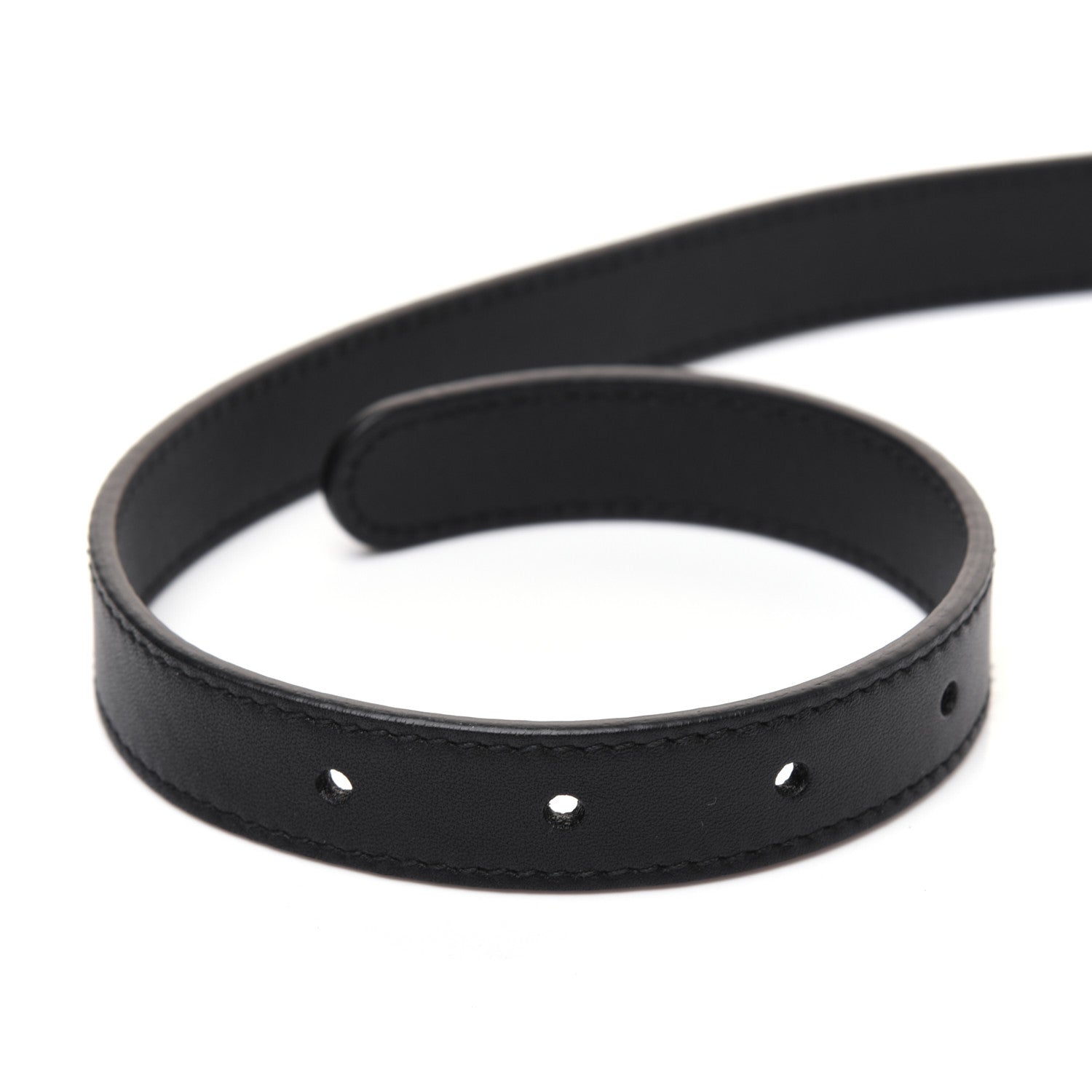 Gucci Calfskin Pearl Double G 20mm Belt 100 40 Black Cream 5 of 7