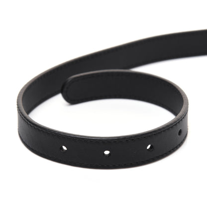 Gucci Calfskin Pearl Double G 20mm Belt 100 40 Black Cream 5 of 7