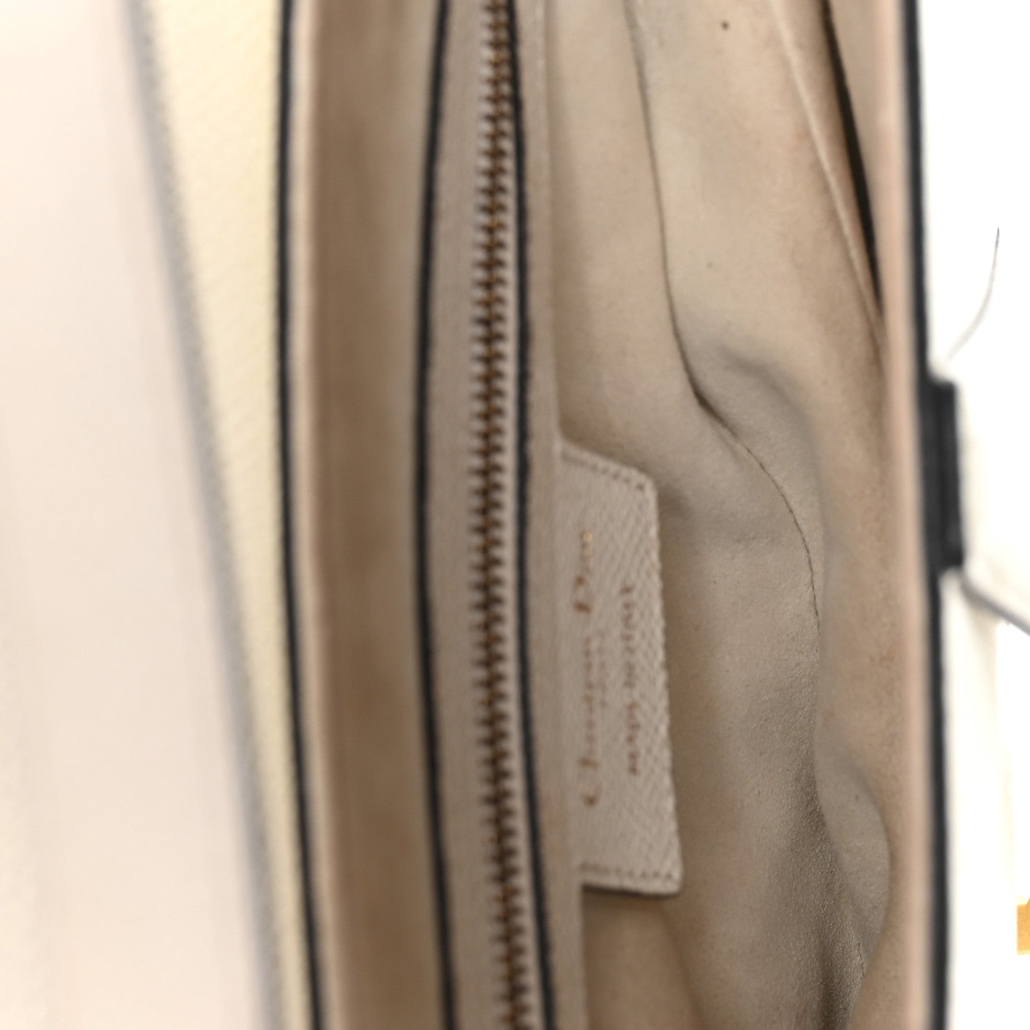 Christian Dior Grained Calfskin Saddle Bag White 5 of 12