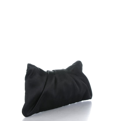 Chanel Satin Quilted Flap Clutch Black 3 of 7