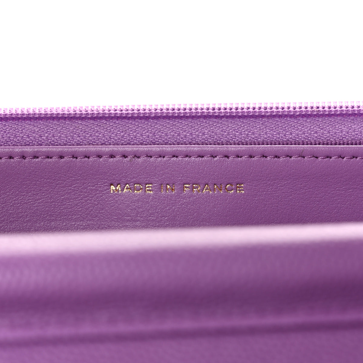 Chanel Caviar Quilted Wallet on Chain WOC Purple 7 of 13