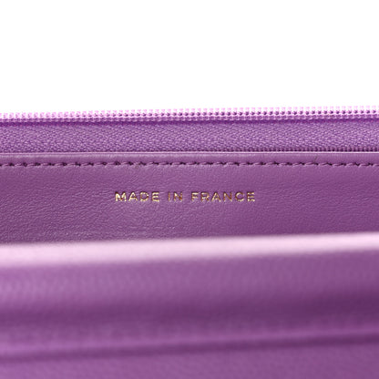 Chanel Caviar Quilted Wallet on Chain WOC Purple 7 of 13
