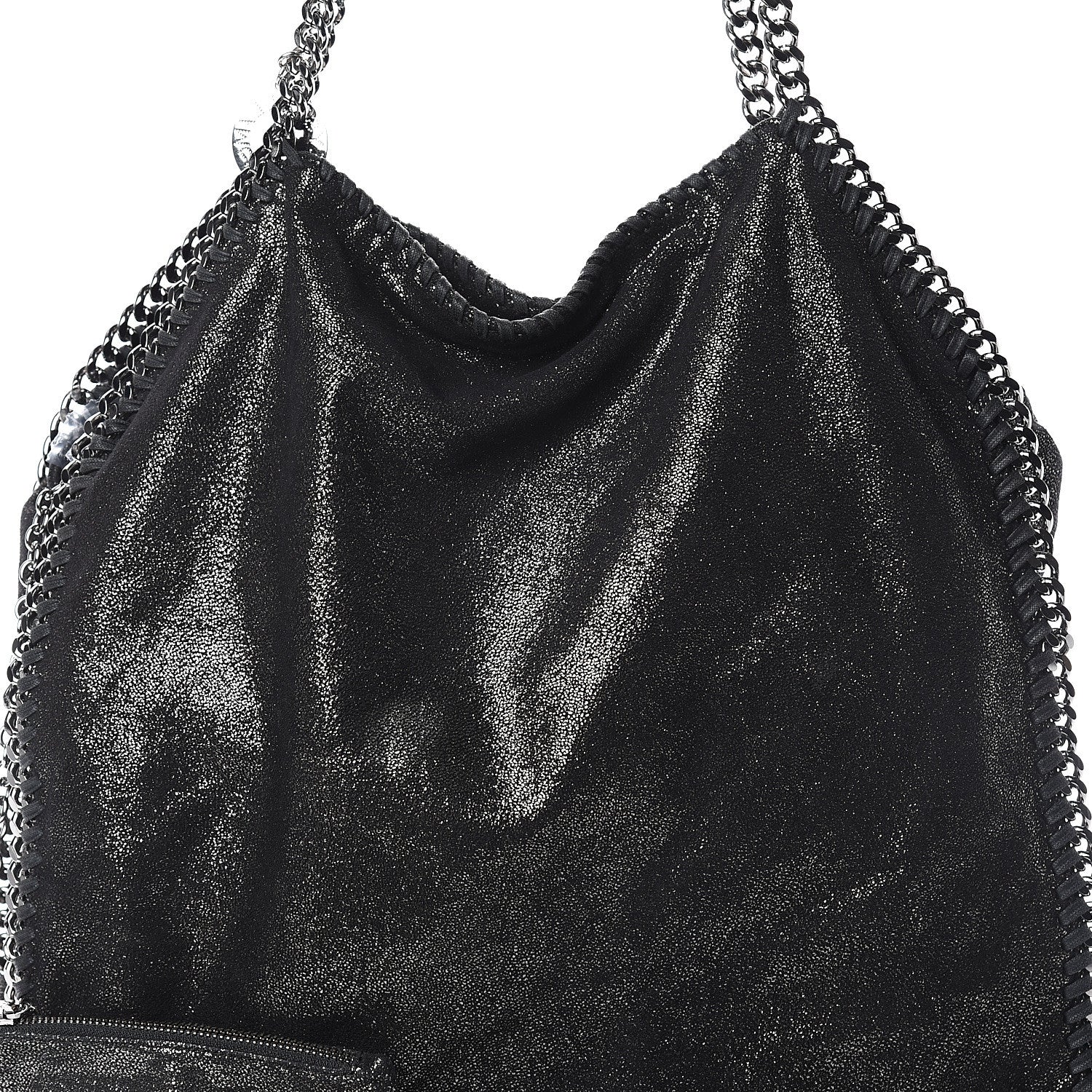 Stella McCartney Shaggy Deer Big Falabella Tote Black 6 of 8