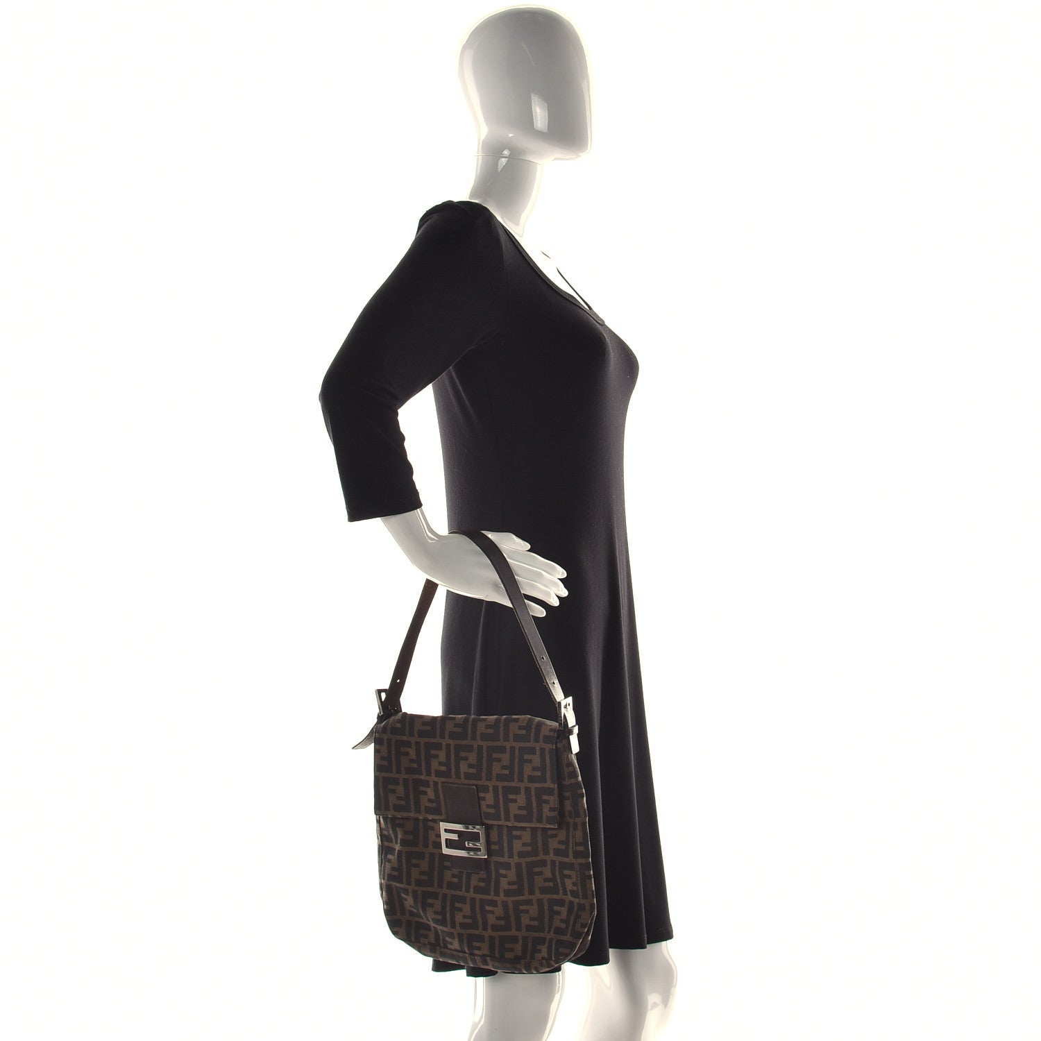 Fendi Zucca Shoulder Bag Tobacco 2 of 24
