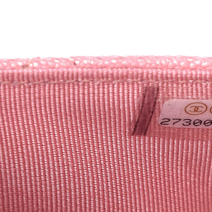 Chanel Iridescent Caviar Quilted Wallet on Chain WOC Rose Pink 8 of 9