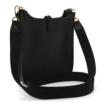 Hermes Taurillon Clemence Evelyne TPM Black 3 of 10