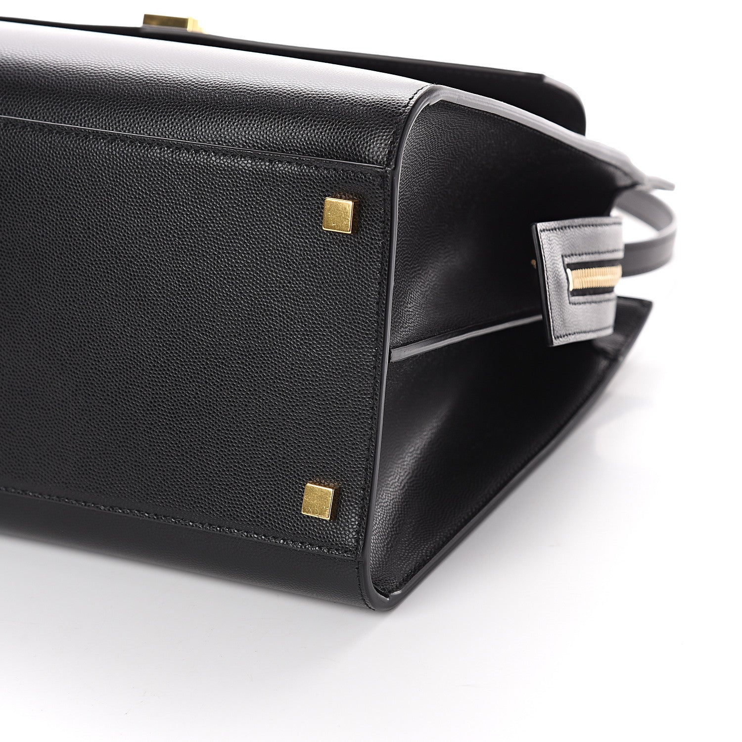 Saint Laurent Grain De Poudre Medium Uptown Tote Black 8 of 8