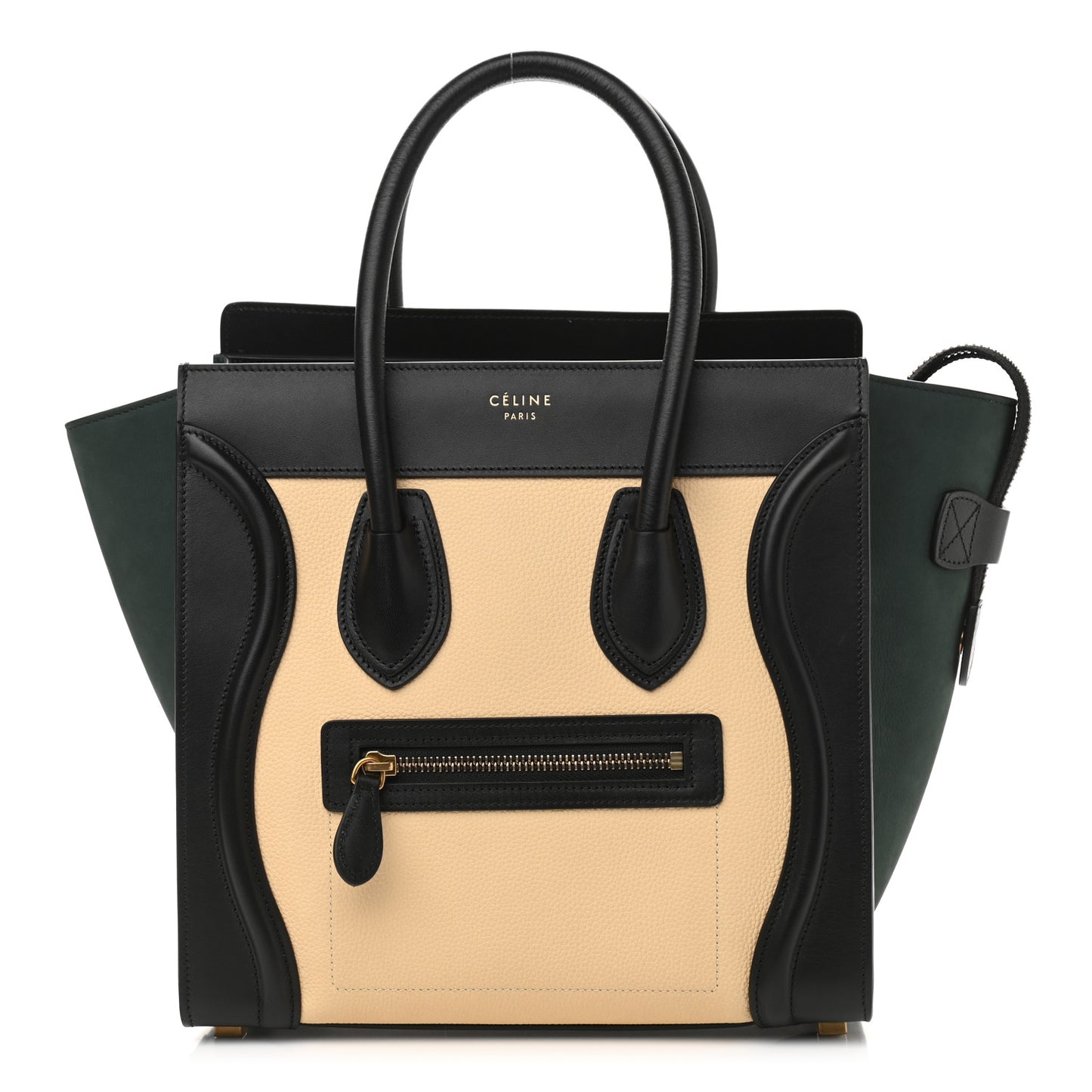 Baby Grained Calfskin Nubuck Micro Tri-Color Luggage