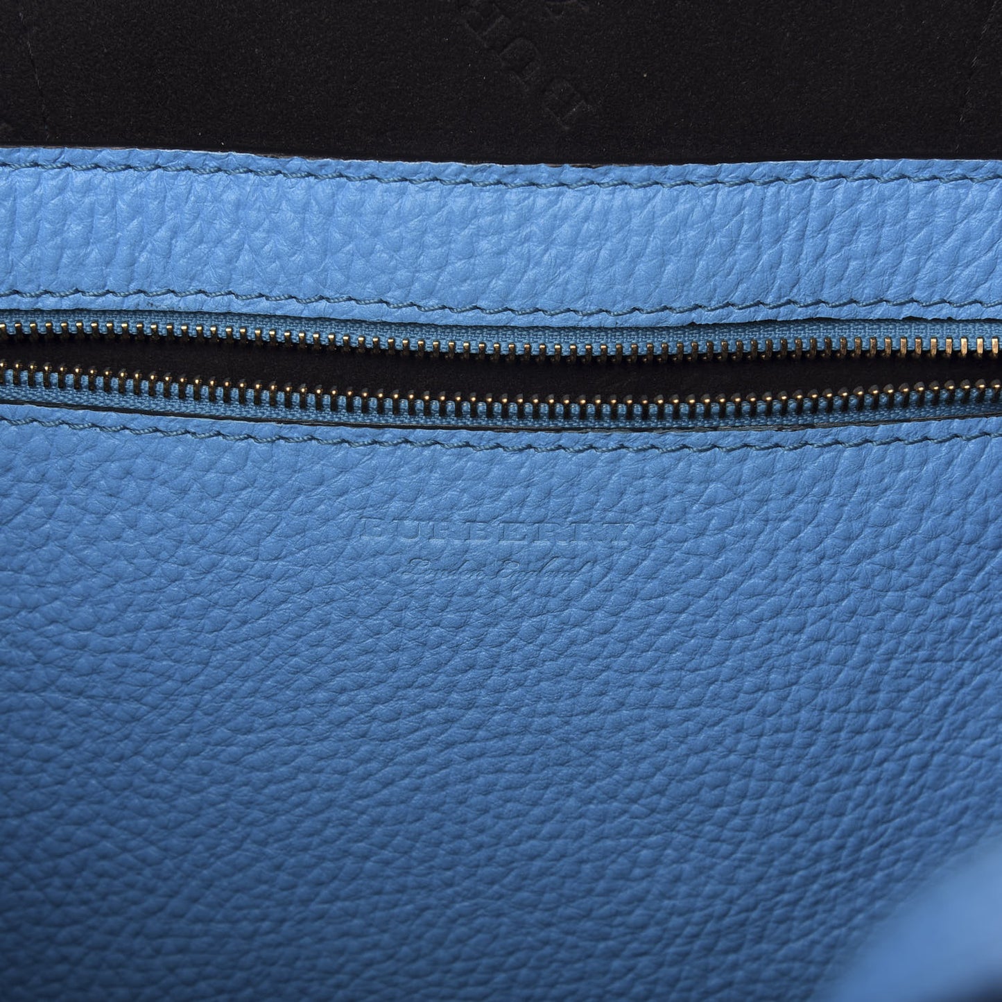 Grainy Calfskin Remington Tote Neon Blue