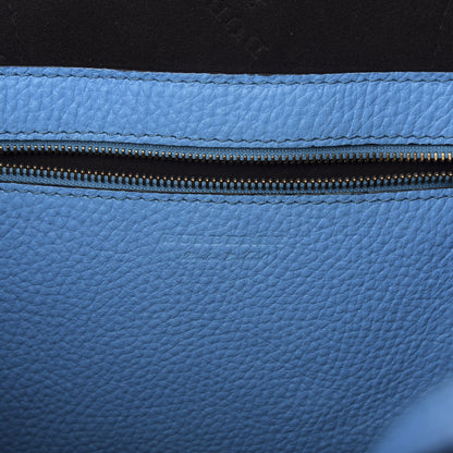 Burberry Grainy Calfskin Remington Tote Neon Blue 8 of 10