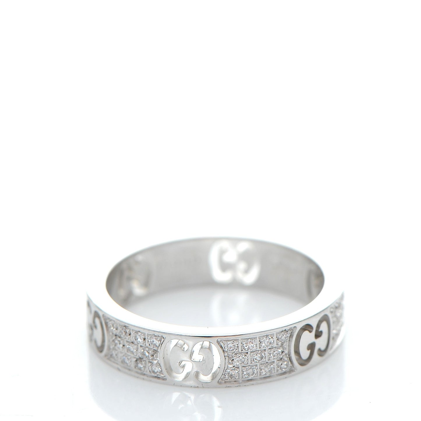 18K White Gold Diamond Icon Stardust Ring 5.75