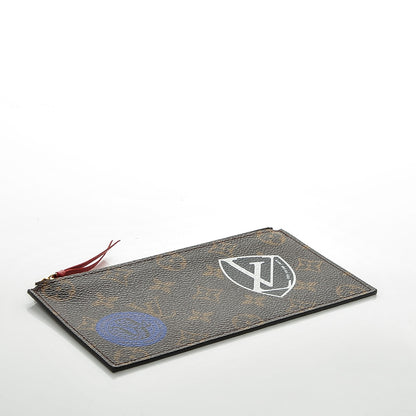 Louis Vuitton Monogram World Tour Felicie Chain Wallet Zippered Insert 4 of 6
