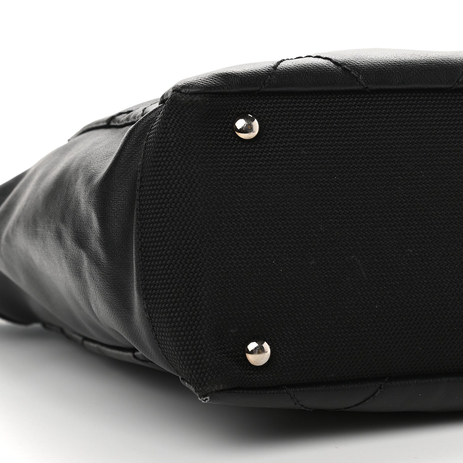 Chanel Coated Canvas Quilted Small Paris Biarritz Tote Black 8 of 13