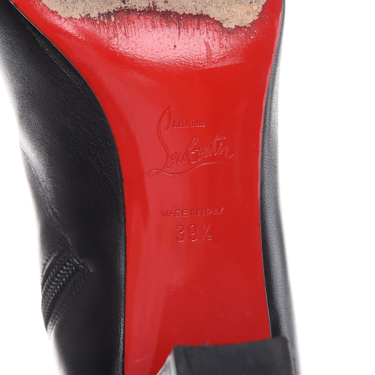 Christian Louboutin Calfskin 70 Ankle Boots 39.5 Black 8 of 9