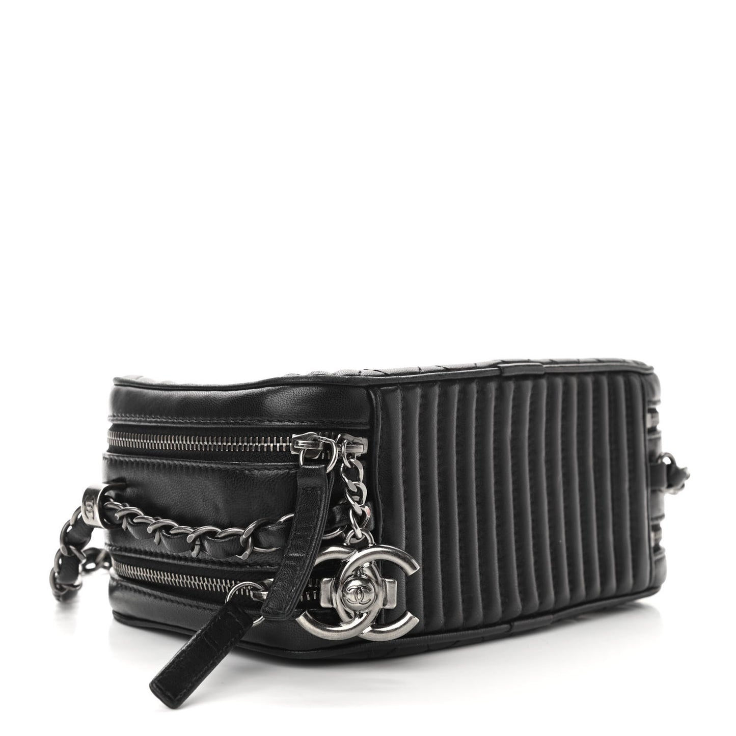 Lambskin Small Coco Boy Camera Case Black