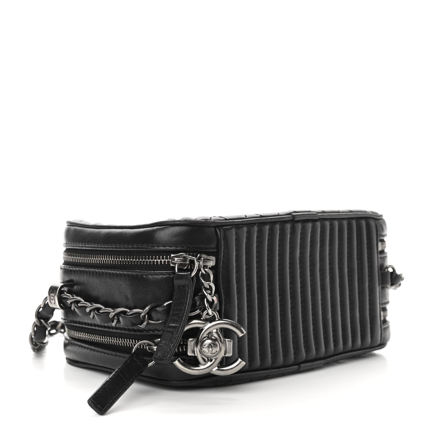 Chanel Lambskin Small Coco Boy Camera Case Black 4 of 11