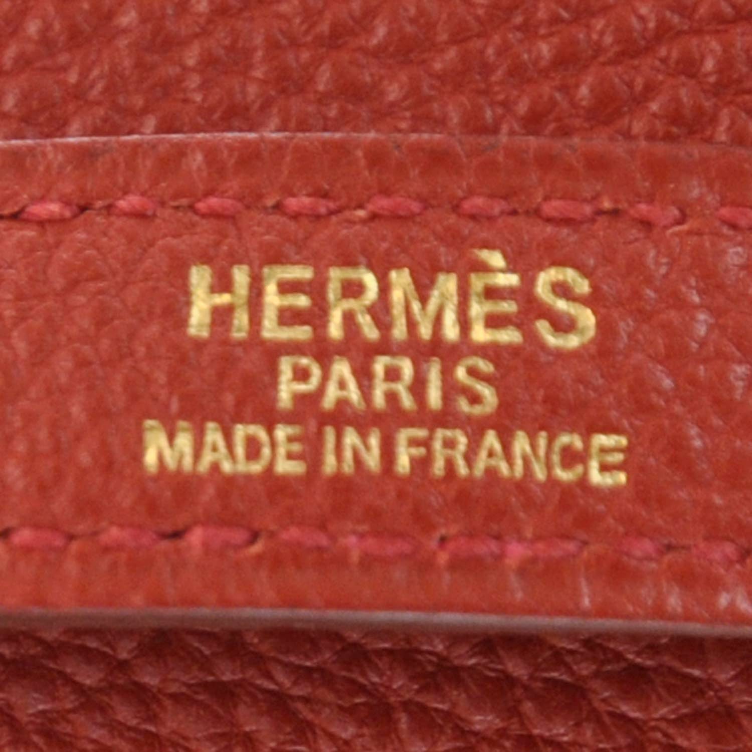 Hermes Togo Kelly Retourne 35 Vermillion 12 of 12
