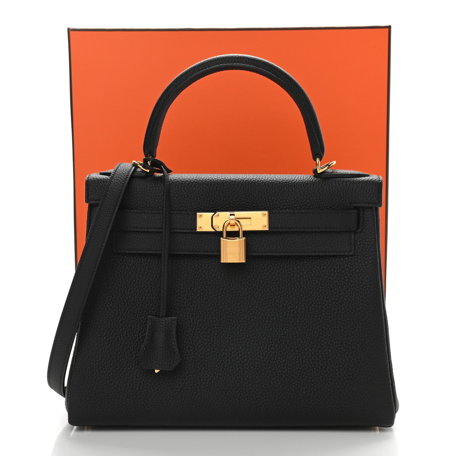 Hermes Togo Kelly Retourne 28 Black 11 of 11
