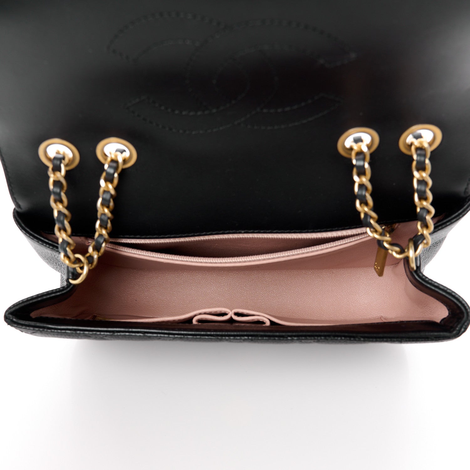 Chanel Caviar Quilted Small CC Filigree Flap Black 5 of 12