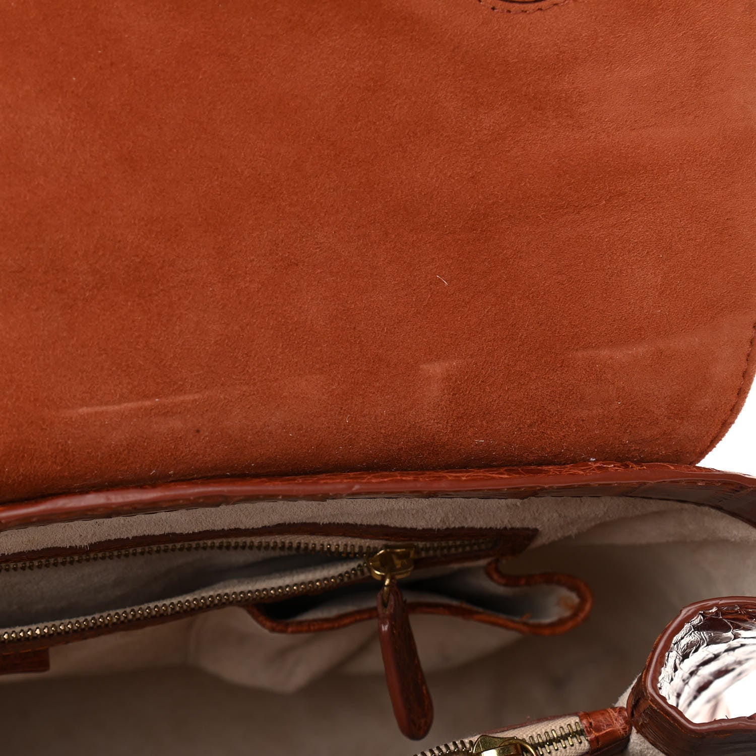 Nancy Gonzalez Crocodile Shoulder Bag Orange 11 of 11