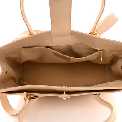 Chanel Calfskin Cerf Executive Shopper Tote Beige 5 of 15