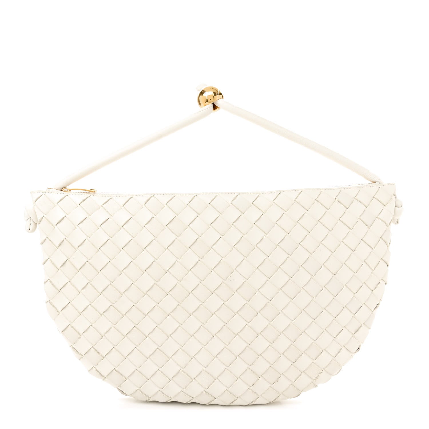 Bottega Veneta Nappa Intrecciato Medium Turn Pouch White 1 of 11