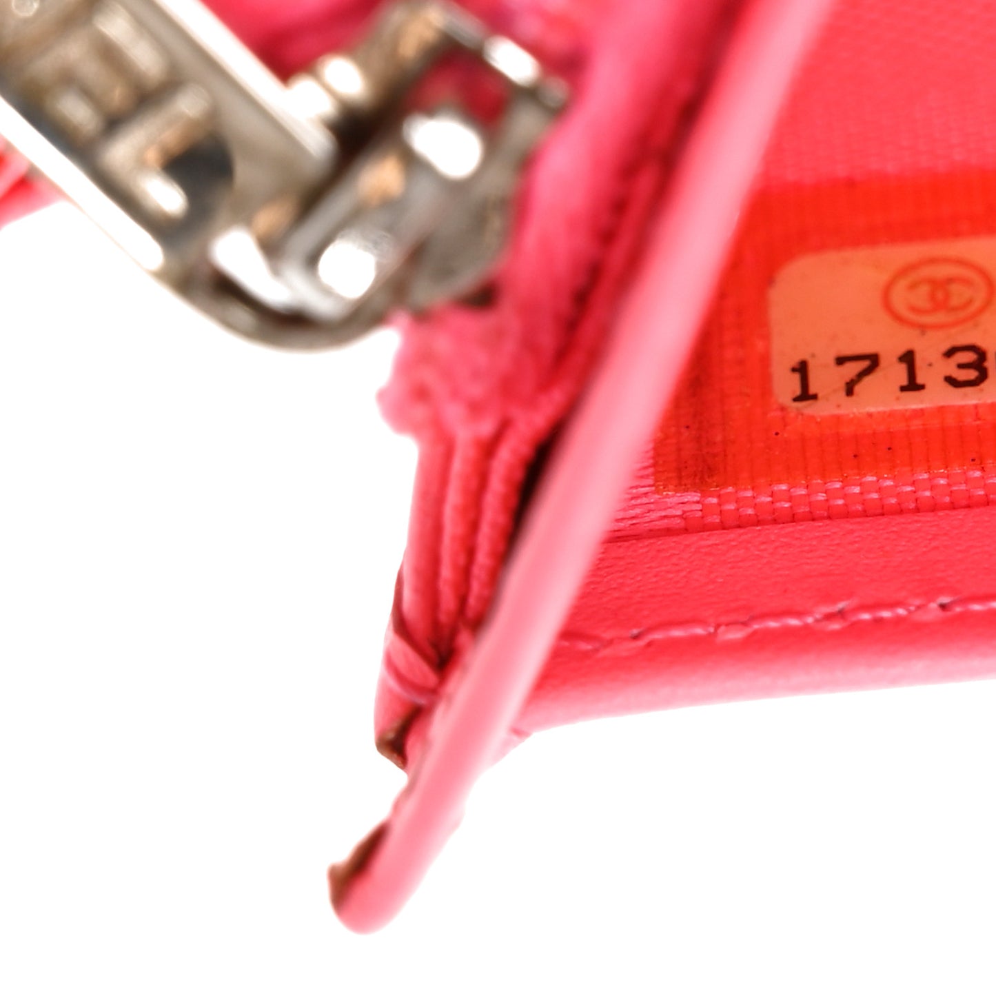 Calfskin Quilted Cambon Yen Wallet Black