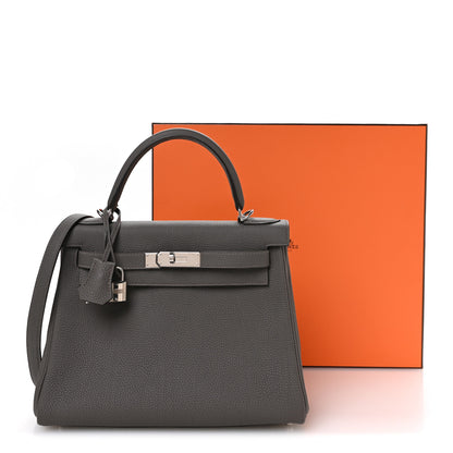 Hermes Togo Kelly Retourne 28 Etain 11 of 11