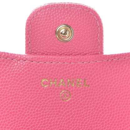 Chanel Caviar Quilted Compact Flap Wallet Pink 6 of 8