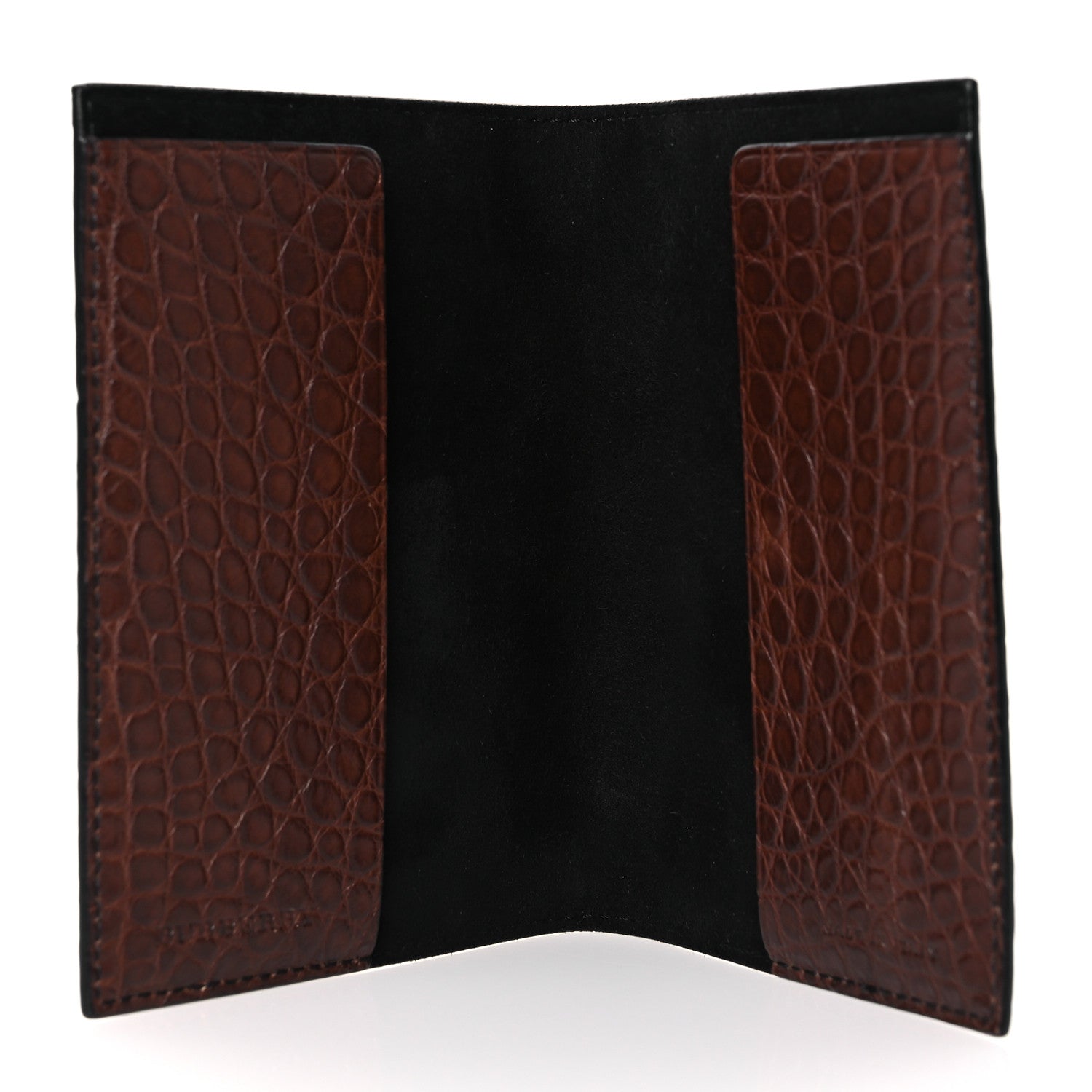 Burberry Alligator Passport Holder Brown 4 of 9