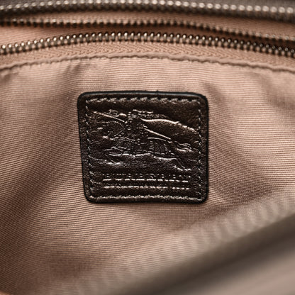 Burberry PVC Nova Check Embossed Convertible Satchel Pewter 6 of 9