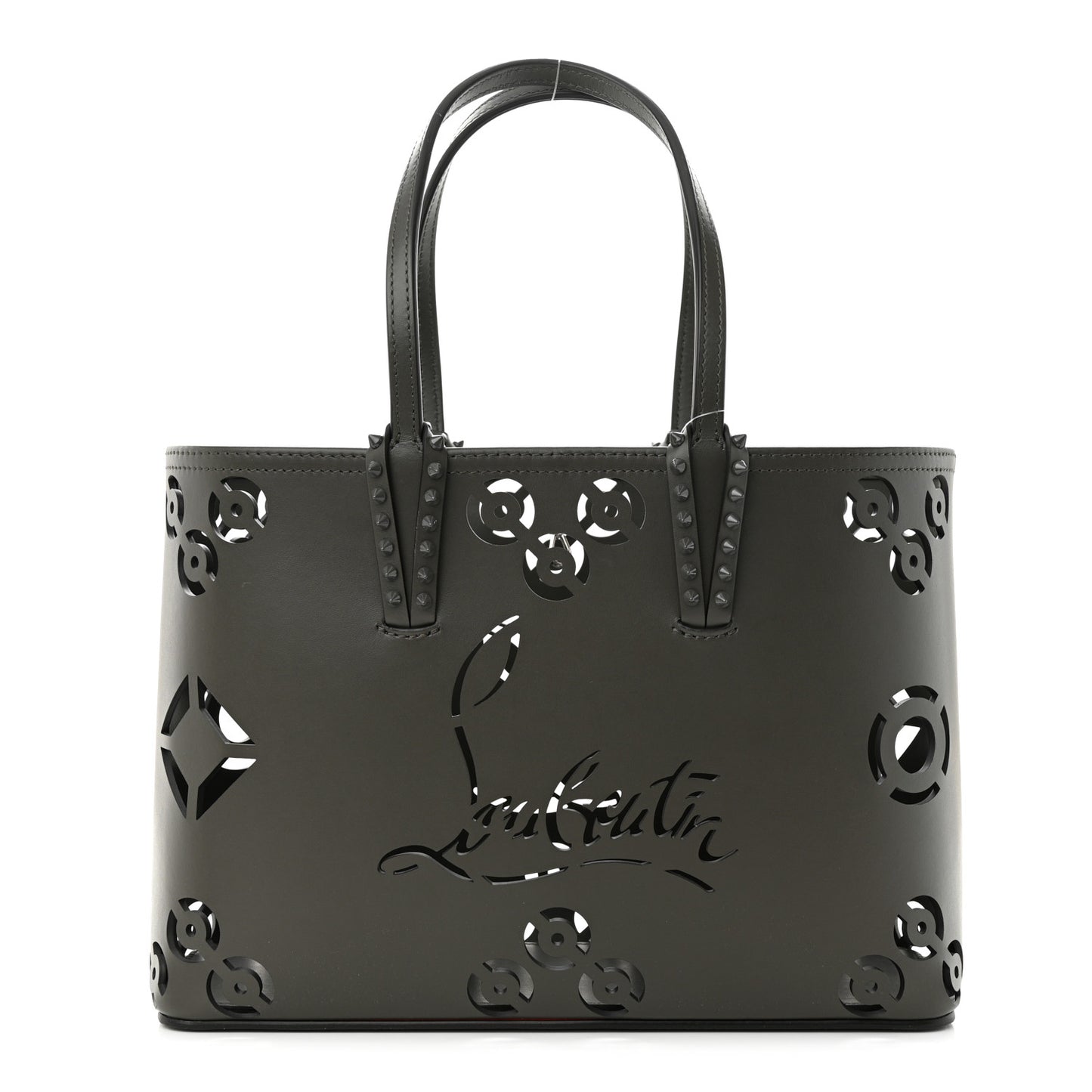 Calfskin Loubinthesky Perforated Small Cabata Tote Rocket
