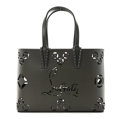 Christian Louboutin Calfskin Loubinthesky Perforated Small Cabata Tote Rocket 1 of 11