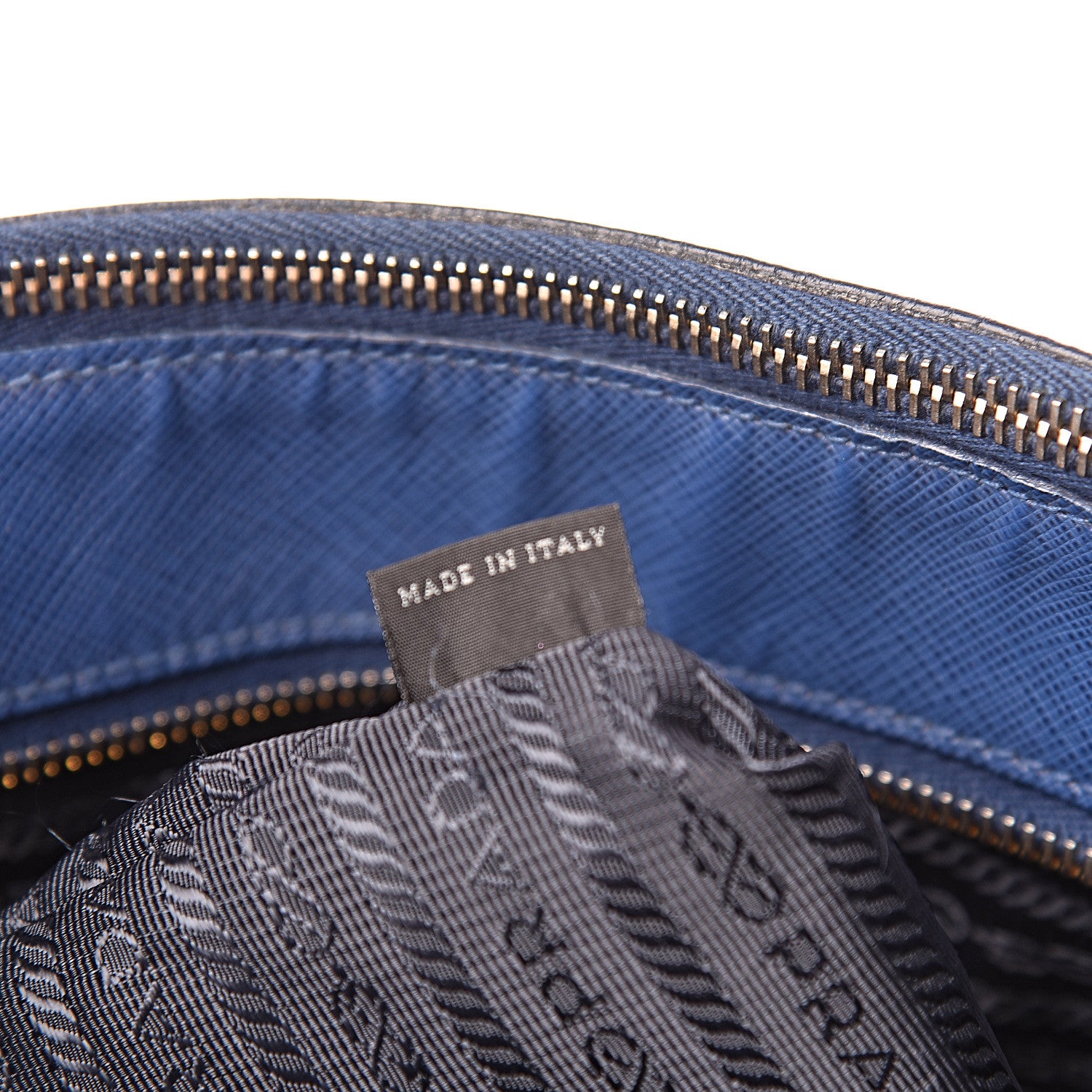 Prada Saffiano Lux Medium Tote Bluette 9 of 18
