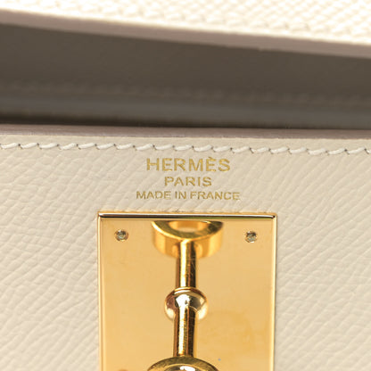 Hermes Epsom Kelly Sellier 28 Craie 8 of 10
