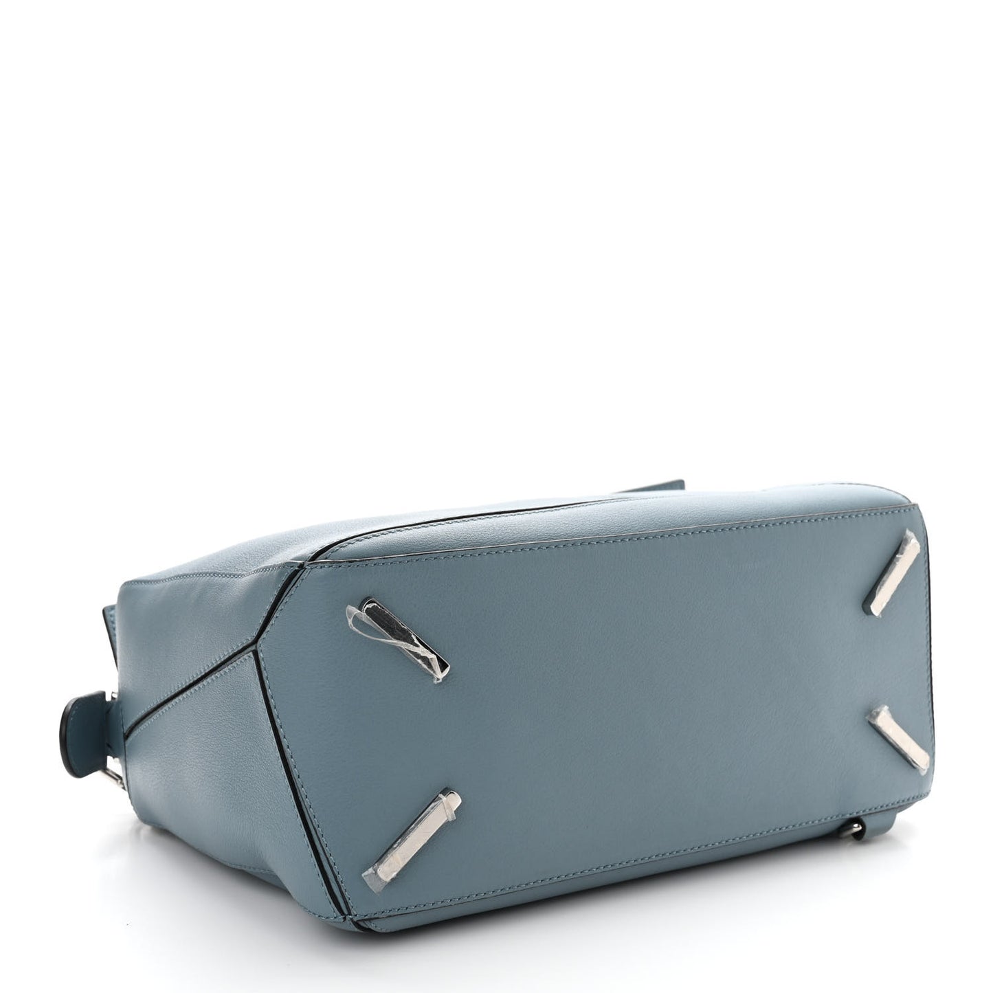 Calfskin Medium Puzzle Bag Stone Blue