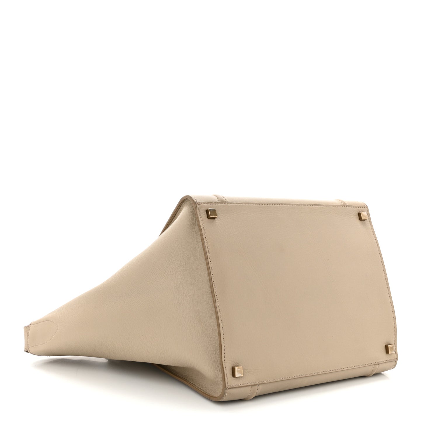 Supple Calfskin Medium Phantom Luggage Beige