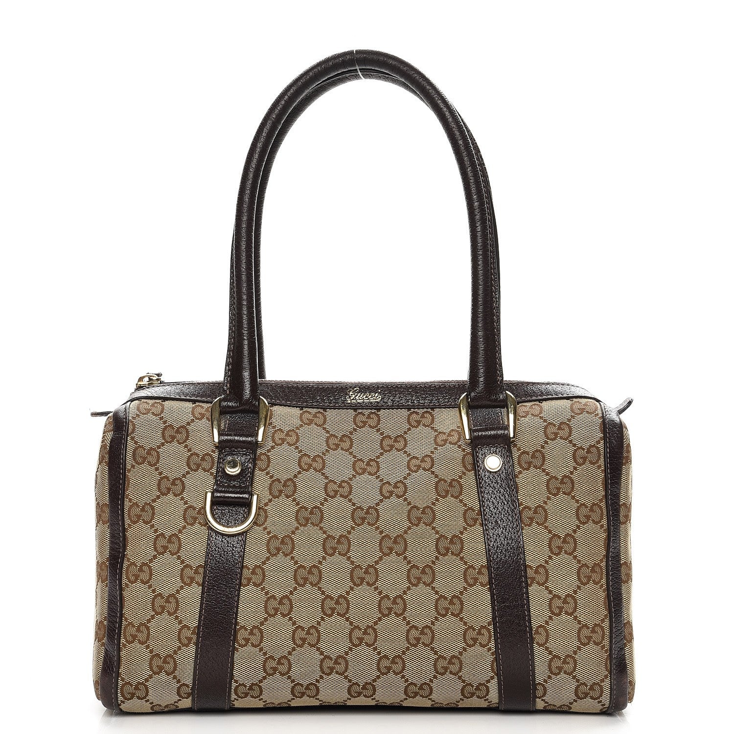 Gucci Monogram Small Abbey Boston Dark Brown 1 of 12