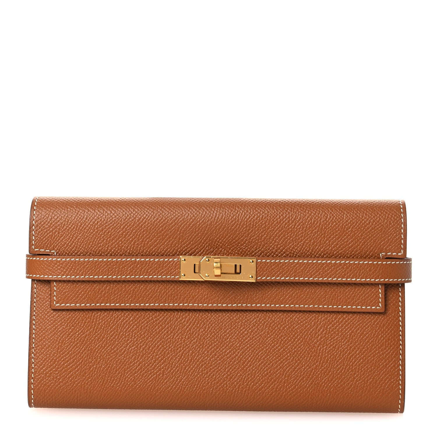 Hermes Epsom Kelly Longue Wallet Gold 1 of 8