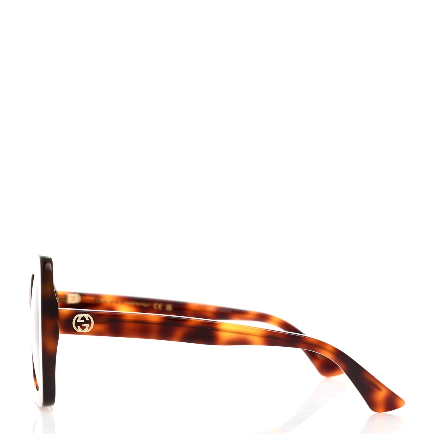 Acetate Oversize Sunglasses GG0328S Havana Brown