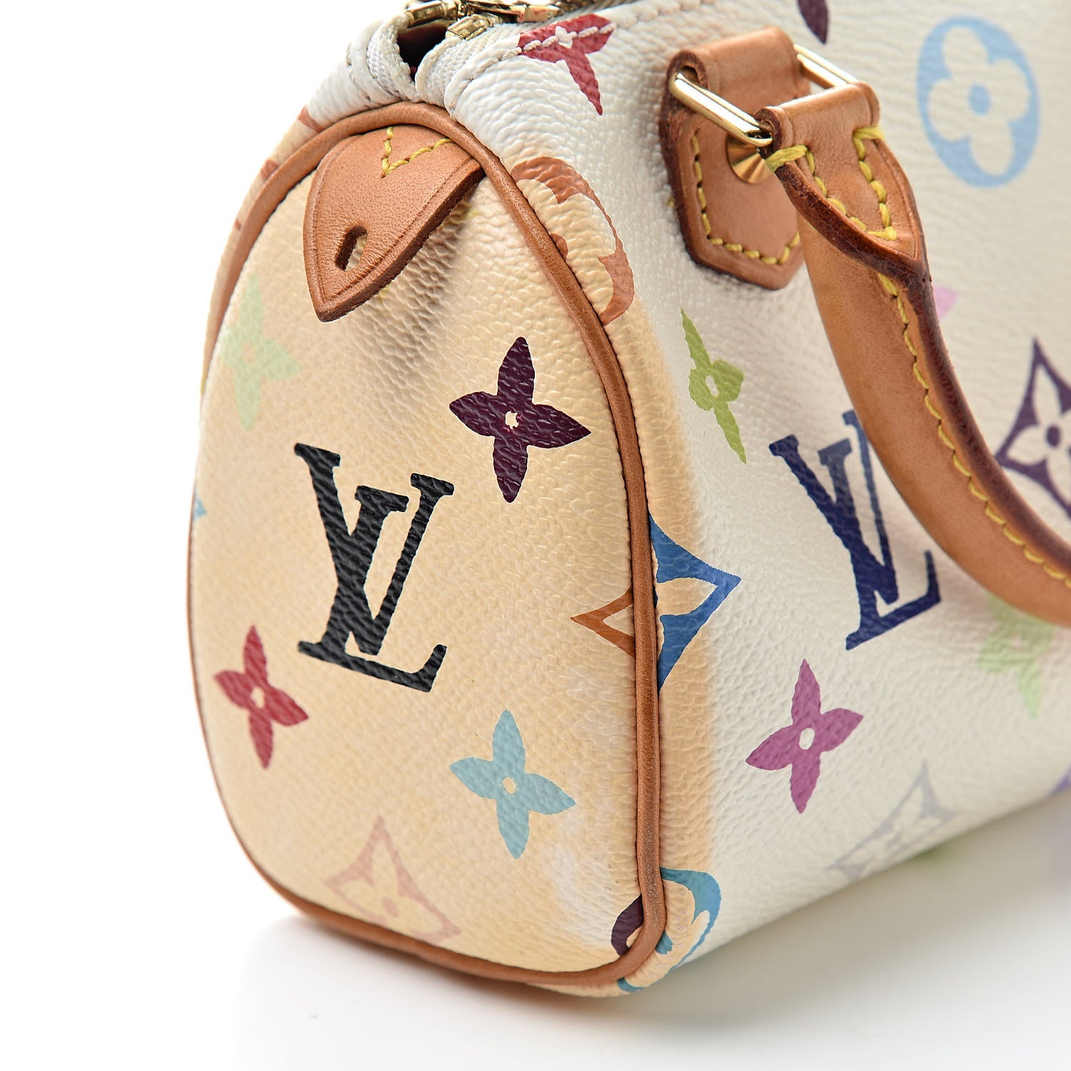 Louis Vuitton Monogram Multicolor Mini Sac HL Speedy White 7 of 11